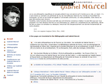 Tablet Screenshot of gabriel-marcel.com